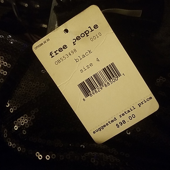 🆕️ Free People Film Noir Sequin Mini Dress - Picture 5 of 6